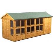 Power 16x6 Apex Combined Potting Shed with 4ft Storage Section